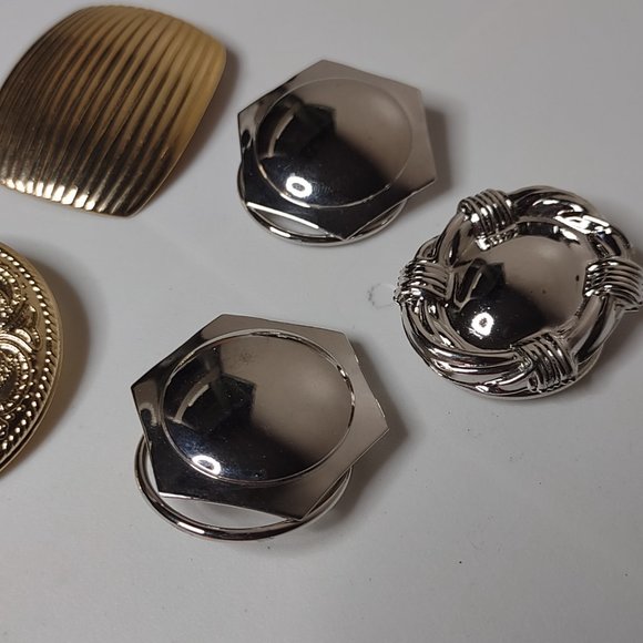 Lot Of 6 Lightweight Metal Scarf Clips - Picture 3 of 16